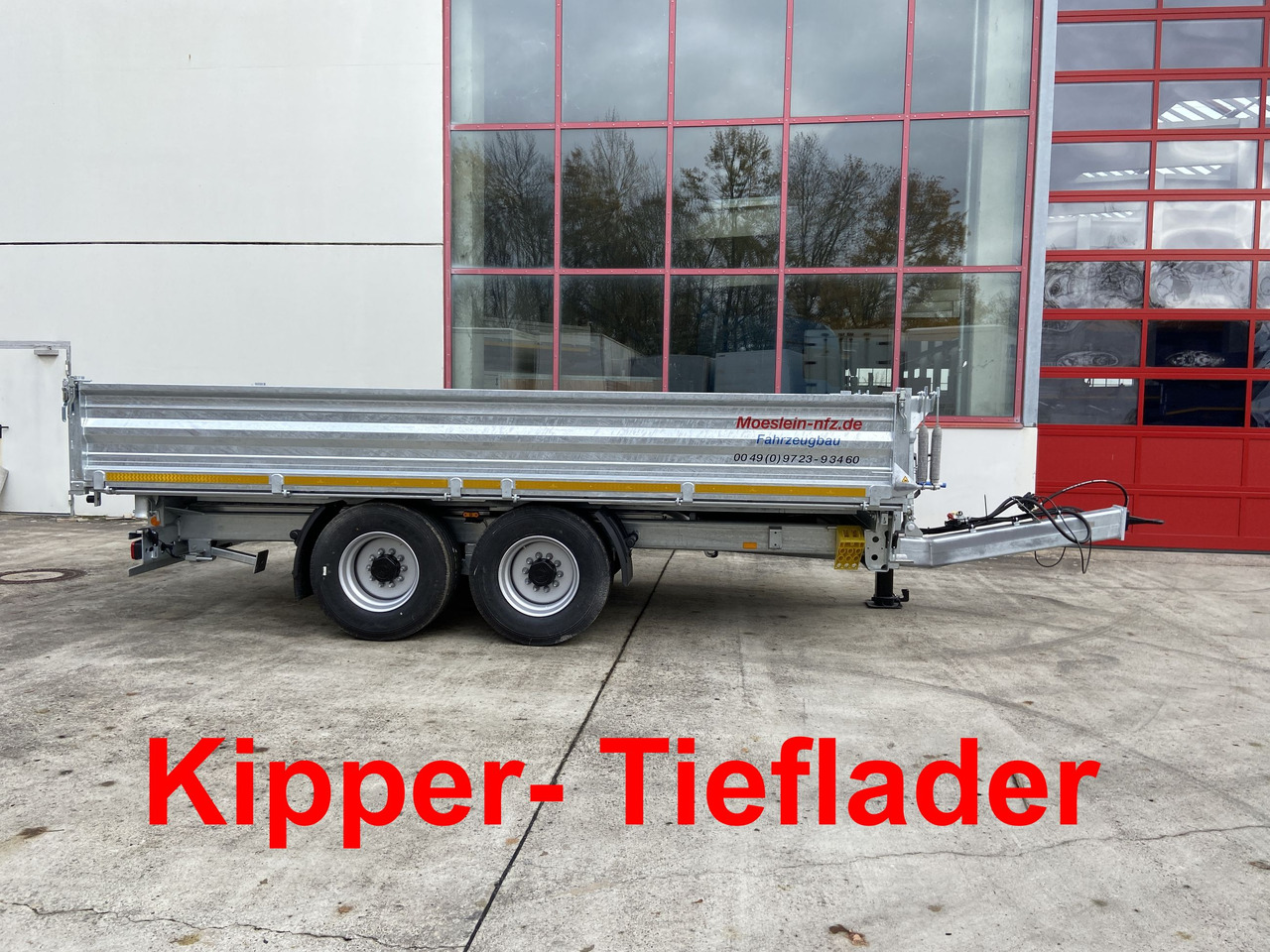 Möslein TTD 14 5,70 m 14 t Kipper Tieflader 5,70 m lang, Breite Reifen-- Neufahrzeug -- - Кипер приколка: слика 5 Möslein TTD 14 5,70 m 14 t Kipper Tieflader 5,70 m lang, Breite Reifen-- Neufahrzeug -- - Кипер приколка: слика 5