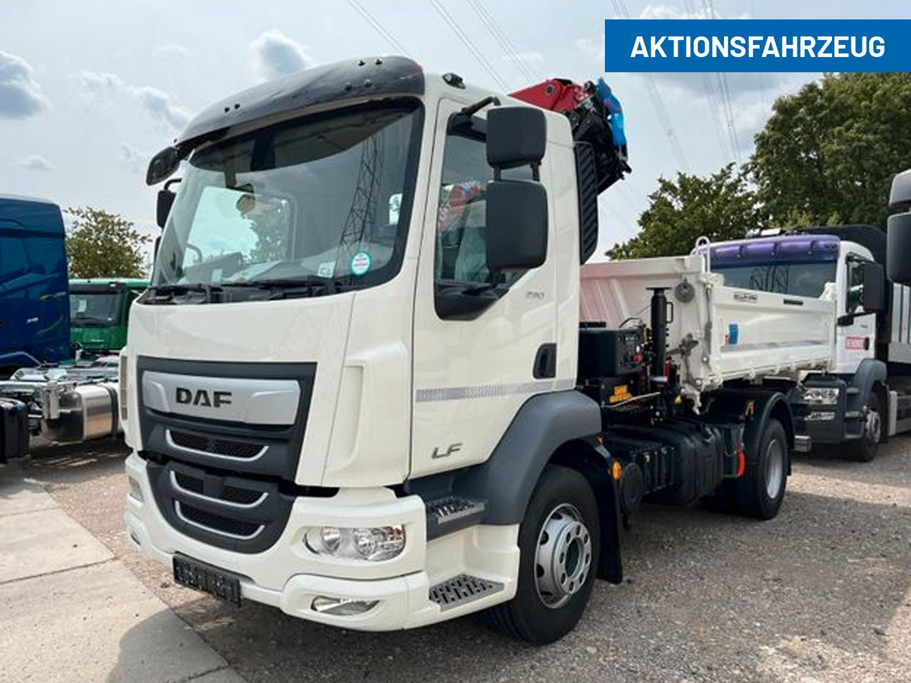 DAF LF 290 16t Meiller Krankipper Tageszulassung DAF LF 290 16t Meiller Krankipper Tageszulassung - Кипер, Камион со кран: слика 1 DAF LF 290 16t Meiller Krankipper Tageszulassung DAF LF 290 16t Meiller Krankipper Tageszulassung - Кипер, Камион со кран: слика 1