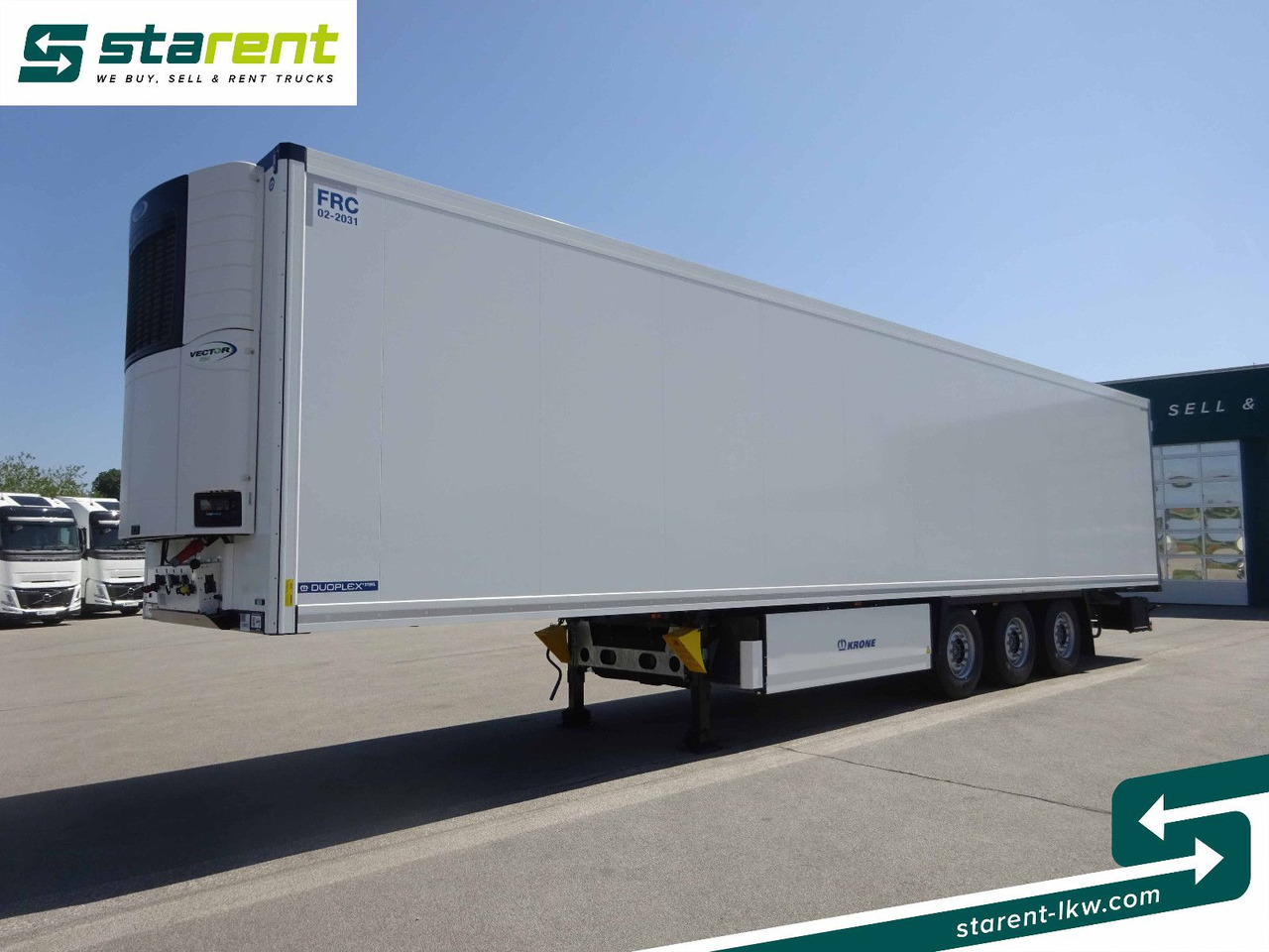 Krone Tiefkühler Carrier Vector 1550, Liftachse - Полуприколка сандучар: слика 1 Krone Tiefkühler Carrier Vector 1550, Liftachse - Полуприколка сандучар: слика 1