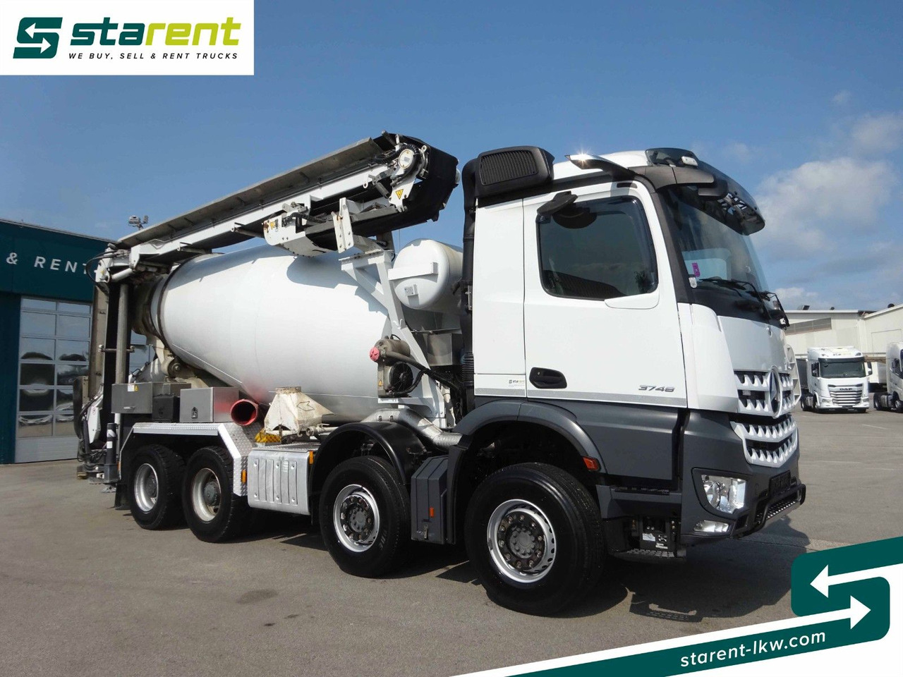 Mercedes-Benz Arocs 3748 8x4 Liebherr Betonmischer + Förderb. - Камион миксер за бетон: слика 3 Mercedes-Benz Arocs 3748 8x4 Liebherr Betonmischer + Förderb. - Камион миксер за бетон: слика 3