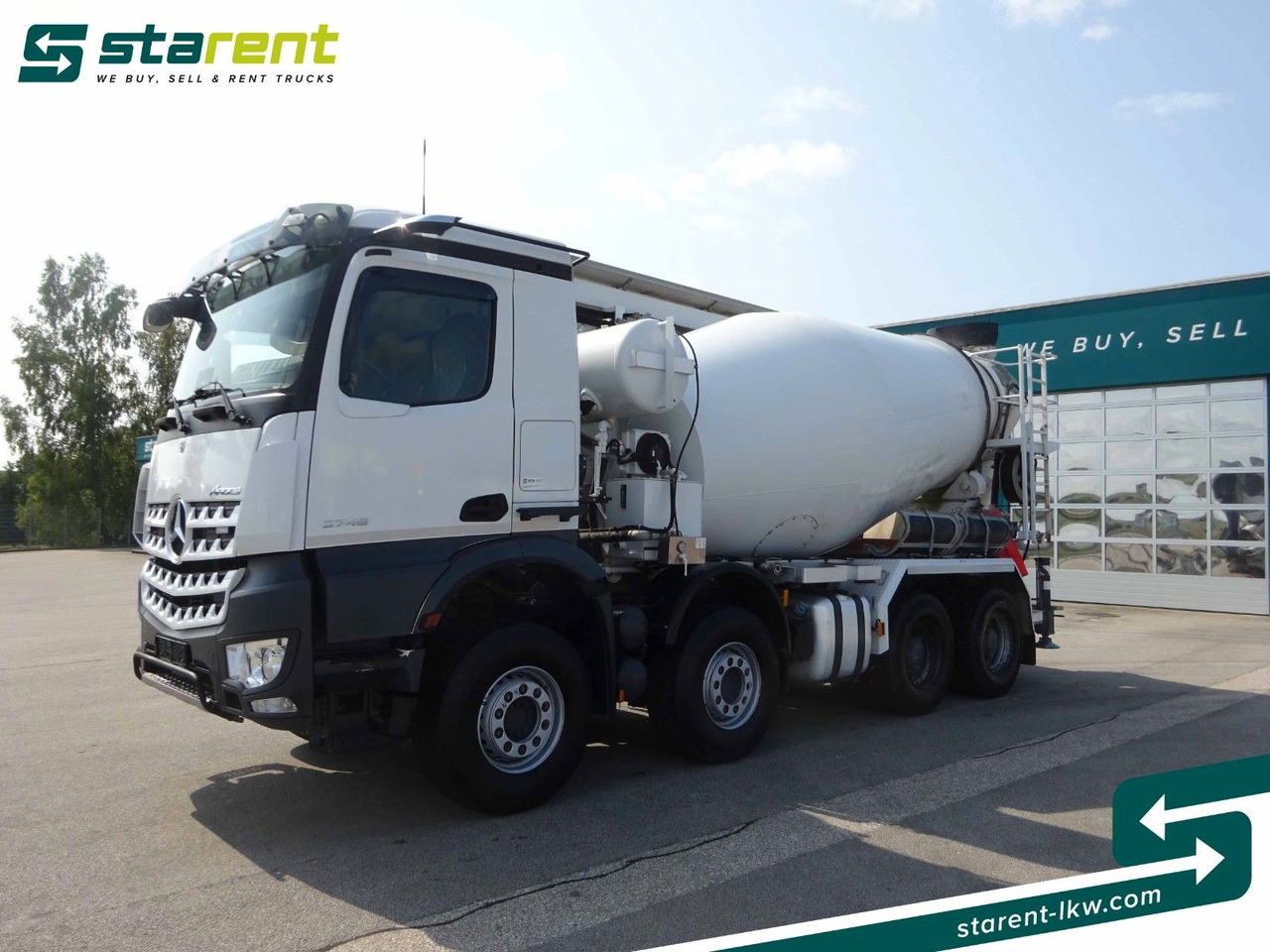 Mercedes-Benz Arocs 3748 8x4 Liebherr Betonmischer + Förderb. - Камион миксер за бетон: слика 1 Mercedes-Benz Arocs 3748 8x4 Liebherr Betonmischer + Förderb. - Камион миксер за бетон: слика 1
