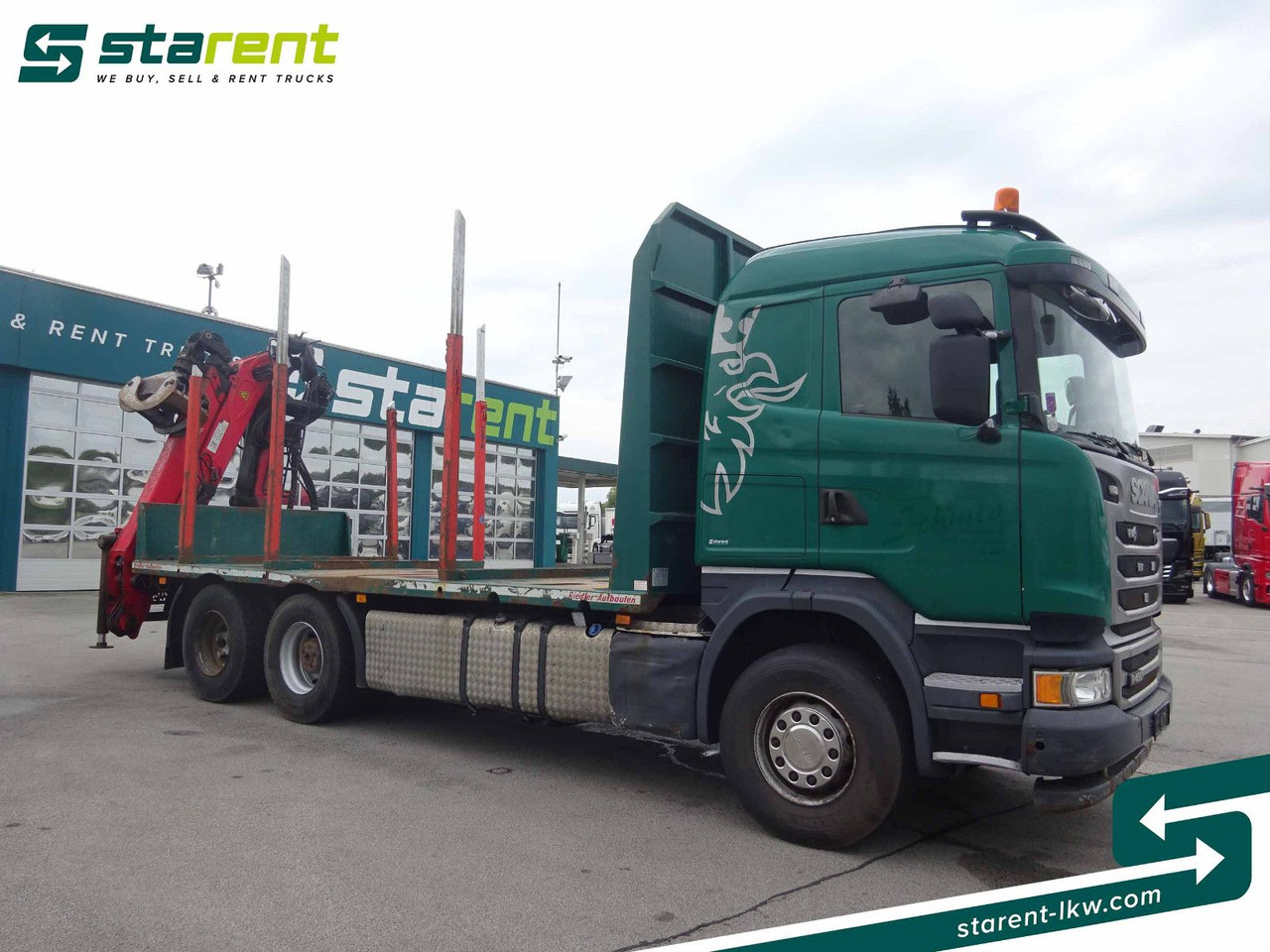 Scania R490 Holzaufbau mit Kran, MOTORPROBLEM - Камион за дрва, Камион со кран: слика 3 Scania R490 Holzaufbau mit Kran, MOTORPROBLEM - Камион за дрва, Камион со кран: слика 3