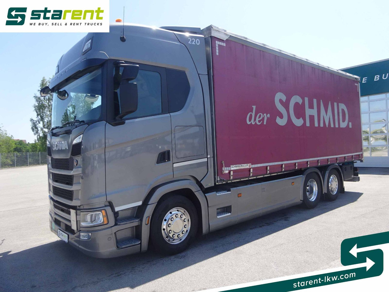 Scania S500 Planen Aufbau Schwarzmüller 6x2, Standklima - Камион со церада: слика 1 Scania S500 Planen Aufbau Schwarzmüller 6x2, Standklima - Камион со церада: слика 1