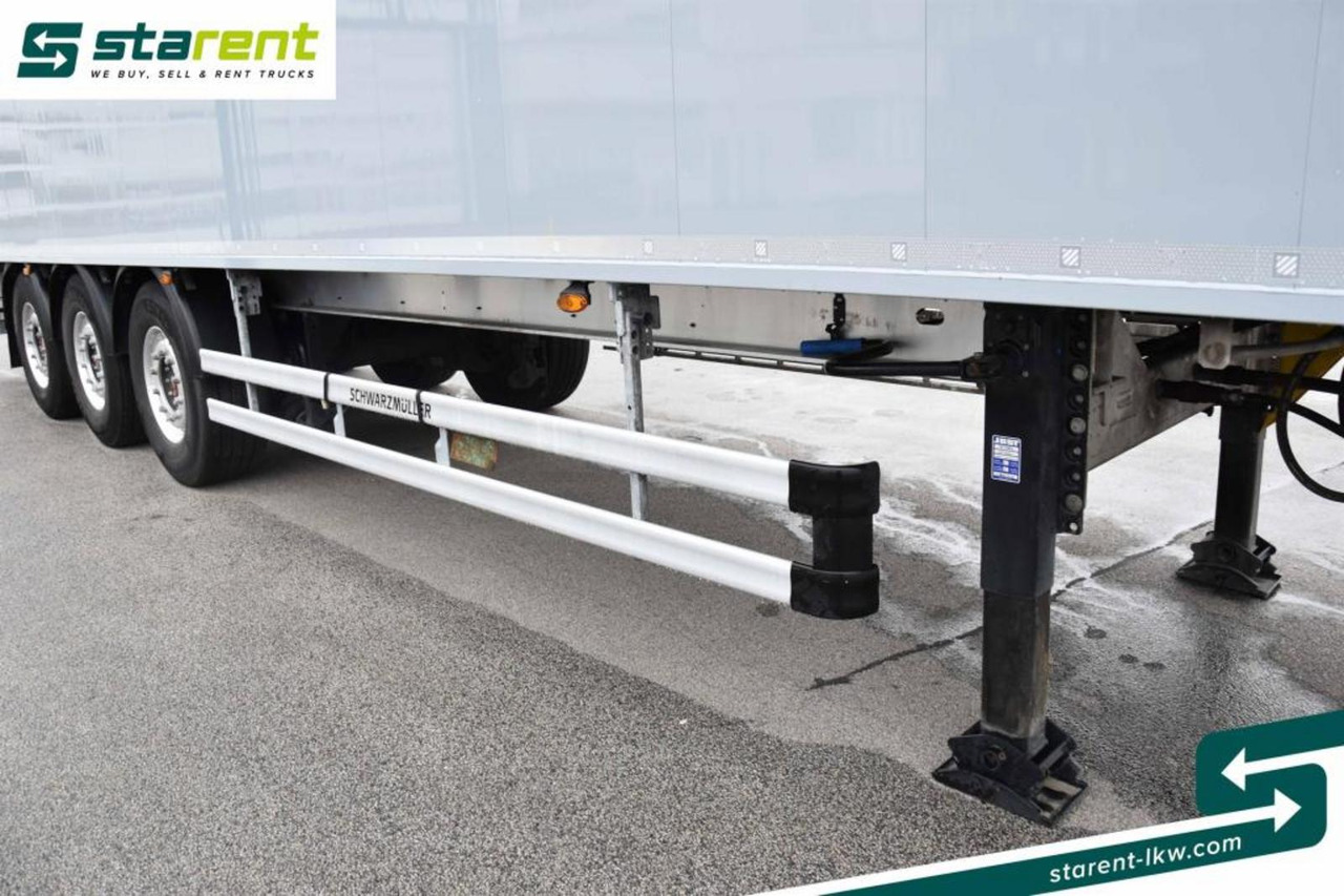 Полуприколка со подвижен под за истовар Schwarzmüller Schubbodenauflieger 10mm elektrisches Verdeck 91m³: слика 19