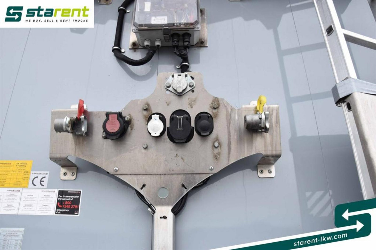 Полуприколка со подвижен под за истовар Schwarzmüller Schubbodenauflieger 10mm elektrisches Verdeck 91m³: слика 20