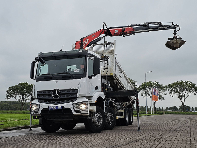 Mercedes-Benz AROCS 3243 FASSI F175A023 - Кипер, Камион со кран: слика 1 Mercedes-Benz AROCS 3243 FASSI F175A023 - Кипер, Камион со кран: слика 1