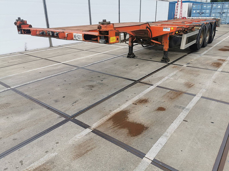 Nooteboom FT 43 03 V lift axle; BPW - Транспортер на контејнер/ Полуприколка со променливо тело: слика 1 Nooteboom FT 43 03 V lift axle; BPW - Транспортер на контејнер/ Полуприколка со променливо тело: слика 1