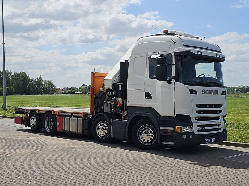 Scania R490 HMF 6020 - Камион со платформа, Камион со кран: слика 5 Scania R490 HMF 6020 - Камион со платформа, Камион со кран: слика 5