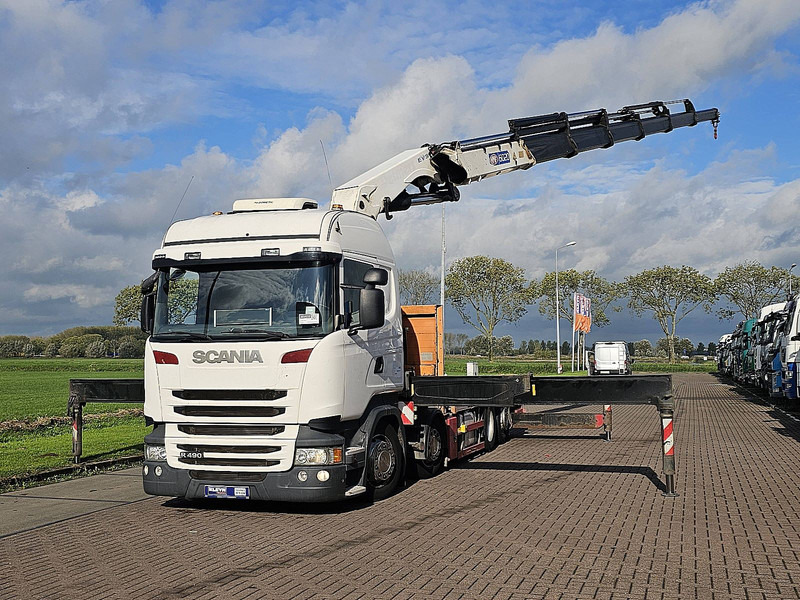 Scania R490 - Камион со платформа, Камион со кран: слика 2 Scania R490 - Камион со платформа, Камион со кран: слика 2