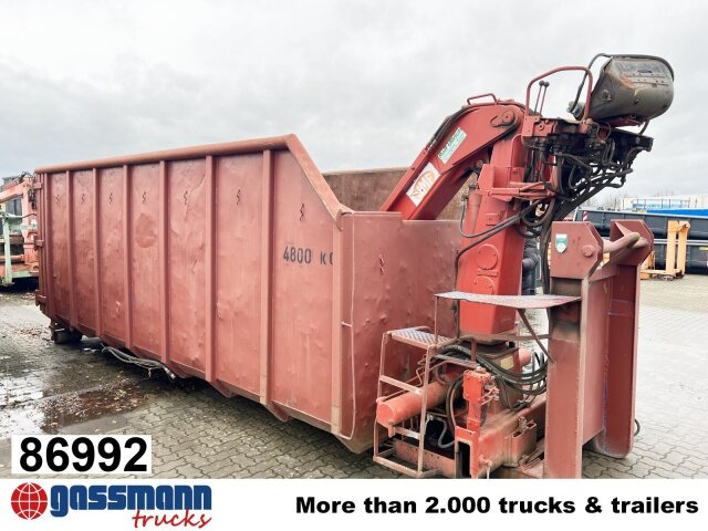 Abrollcontainer mit Kran, HMF 1144 K1 TS, 21m³ - Роло контејнер: слика 1 Abrollcontainer mit Kran, HMF 1144 K1 TS, 21m³ - Роло контејнер: слика 1