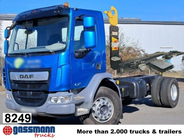 DAF LF 290 FA 4x2, Nebenantrieb, Navi, Abrollanlage - Камион со кука за подигање: слика 1 DAF LF 290 FA 4x2, Nebenantrieb, Navi, Abrollanlage - Камион со кука за подигање: слика 1