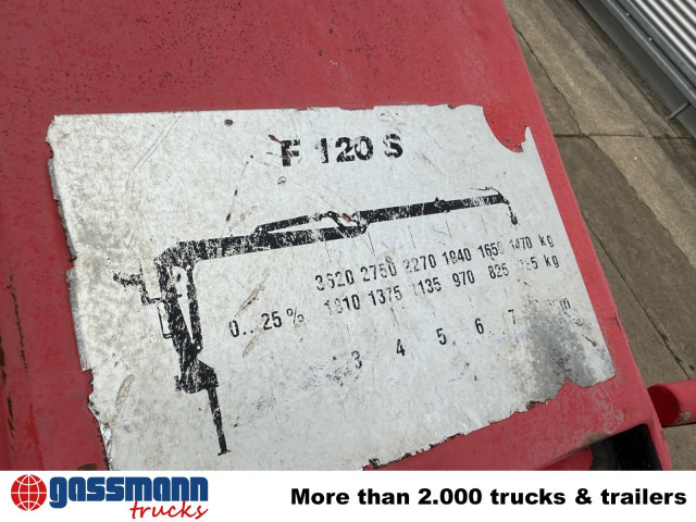 Нов Камион со кабинска шасија, Камион со кран F120 S79 R: слика 10