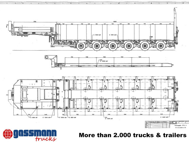 Goldhofer STZ-L 6-67/80 A, 6 Achsen, 86.000kg Ges.-Gew. - Полуприколка за низок утовар: слика 4 Goldhofer STZ-L 6-67/80 A, 6 Achsen, 86.000kg Ges.-Gew. - Полуприколка за низок утовар: слика 4