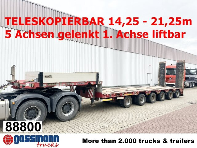 Goldhofer STZ-L 6-67/80 A, 6 Achsen, 86.000kg Ges.-Gew. - Полуприколка за низок утовар: слика 1 Goldhofer STZ-L 6-67/80 A, 6 Achsen, 86.000kg Ges.-Gew. - Полуприколка за низок утовар: слика 1