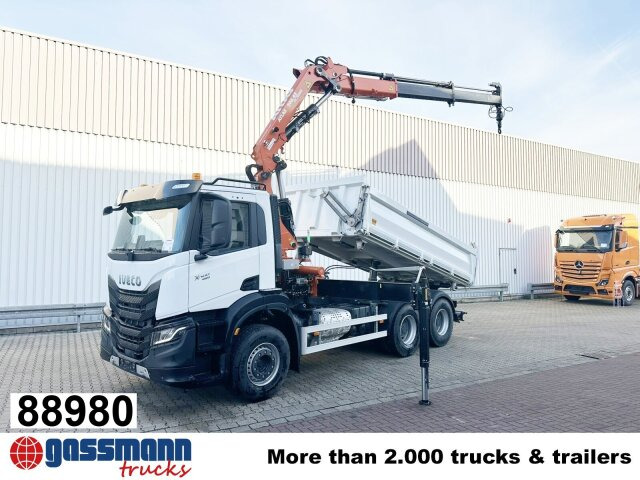 Iveco X-Way AD300X46Z 6x4 mit Kran Atlas AK 206.4E-A2, - Кипер, Камион со кран: слика 1 Iveco X-Way AD300X46Z 6x4 mit Kran Atlas AK 206.4E-A2, - Кипер, Камион со кран: слика 1