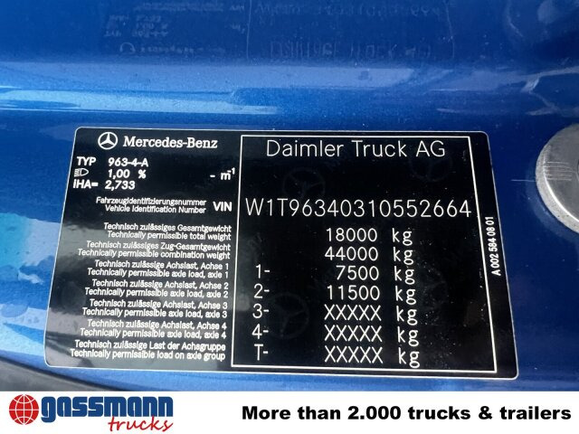Mercedes-Benz Actros 1843 LS 4x4 HAD, HydroDrive, MirrorCam, - Камион влекач: слика 4 Mercedes-Benz Actros 1843 LS 4x4 HAD, HydroDrive, MirrorCam, - Камион влекач: слика 4