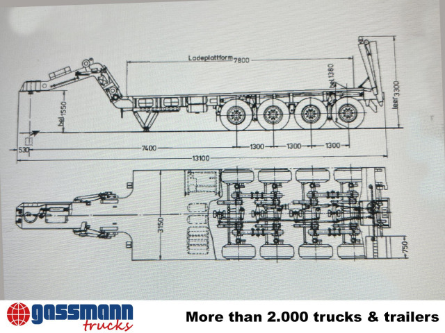 Kässbohrer SLT 50-3, Elefant, EX BW - Полуприколка за низок утовар: слика 2 Kässbohrer SLT 50-3, Elefant, EX BW - Полуприколка за низок утовар: слика 2