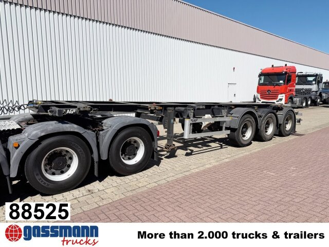 Lag 0-3-39 CD Containerchassis, 20ft und 30ft, ADR - Транспортер на контејнер/ Полуприколка со променливо тело: слика 1 Lag 0-3-39 CD Containerchassis, 20ft und 30ft, ADR - Транспортер на контејнер/ Полуприколка со променливо тело: слика 1
