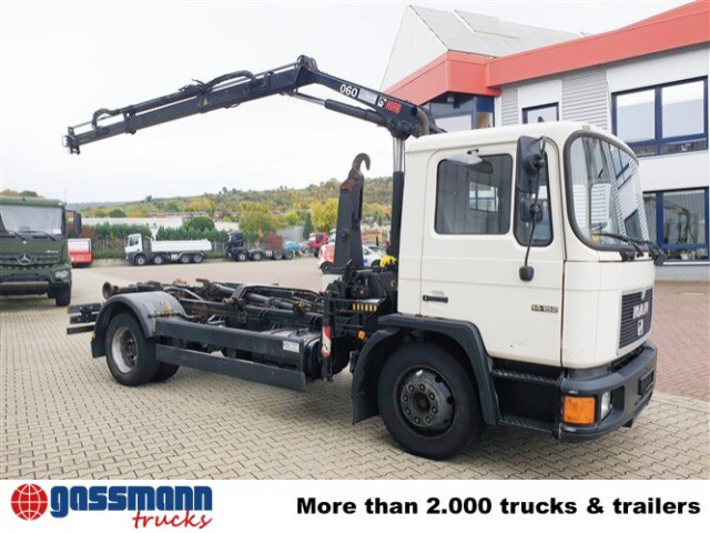 MAN 14.152 F 4x2 BB mit Kran Hiab 060-2 - Камион со кука за подигање, Камион со кран: слика 2 MAN 14.152 F 4x2 BB mit Kran Hiab 060-2 - Камион со кука за подигање, Камион со кран: слика 2
