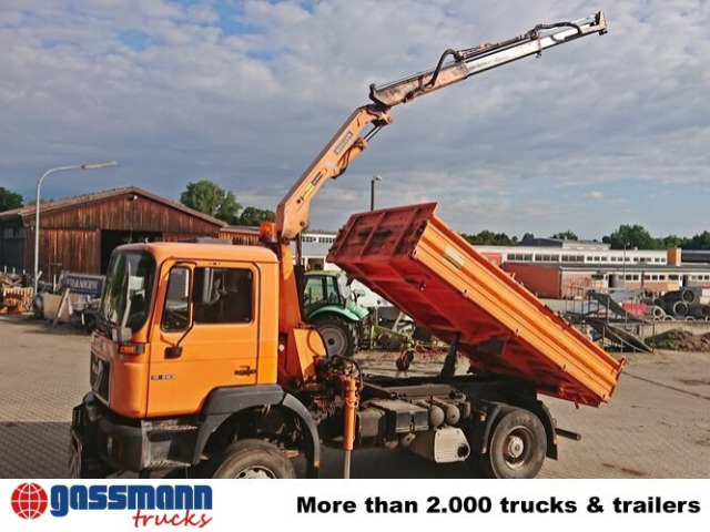 MAN 19.293 4x4 BL mit Kran Meiller MK77RS2 - Кипер, Камион со кран: слика 3 MAN 19.293 4x4 BL mit Kran Meiller MK77RS2 - Кипер, Камион со кран: слика 3