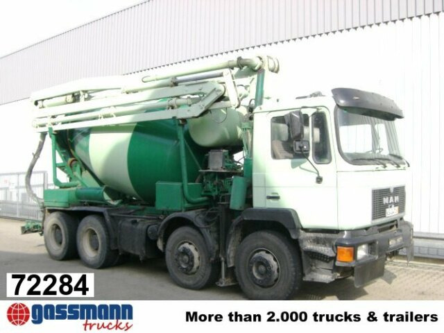 MAN 33.292 8x4 Mischer Stetter 7m³ mit Pumpe - Миксер пумпа: слика 1 MAN 33.292 8x4 Mischer Stetter 7m³ mit Pumpe - Миксер пумпа: слика 1