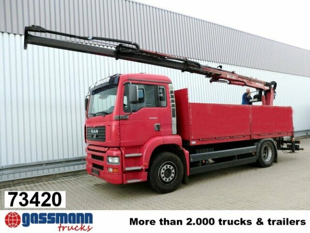 MAN TGA 18.360 4x2, Baustoff, Kran ATLAS 125.1 - Камион со платформа, Камион со кран: слика 1 MAN TGA 18.360 4x2, Baustoff, Kran ATLAS 125.1 - Камион со платформа, Камион со кран: слика 1