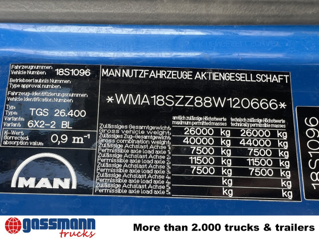 MAN TGA 26.400 6x2-4 BL, A1, Lenk-/Liftachse, ADR, - Камион цистерна: слика 4 MAN TGA 26.400 6x2-4 BL, A1, Lenk-/Liftachse, ADR, - Камион цистерна: слика 4