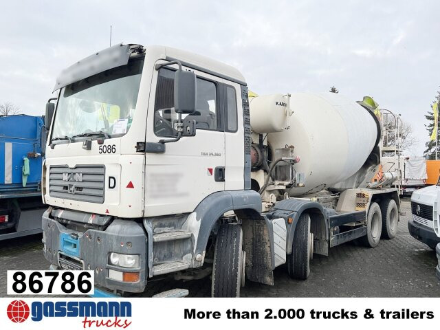 MAN TGA 35.360 8X4 BB, Betonmischer Karrena 10m³ - Камион миксер за бетон: слика 1 MAN TGA 35.360 8X4 BB, Betonmischer Karrena 10m³ - Камион миксер за бетон: слика 1