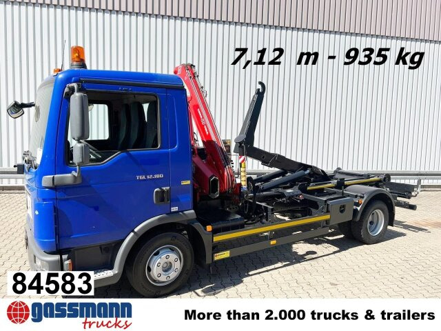 MAN TGL 12.180/210 4x2 BB, City-Abroller, Kran AMCO - Камион со кука за подигање, Камион со кран: слика 1 MAN TGL 12.180/210 4x2 BB, City-Abroller, Kran AMCO - Камион со кука за подигање, Камион со кран: слика 1