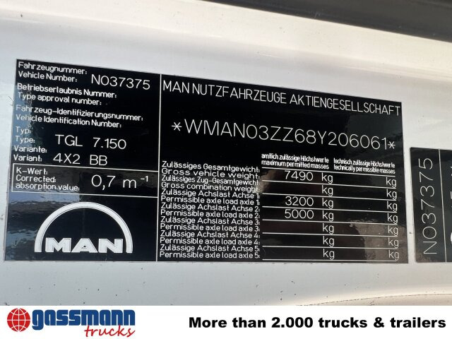 MAN TGL 7.150 4x2 BB mit LBW BÄR - Камион со платформа: слика 4 MAN TGL 7.150 4x2 BB mit LBW BÄR - Камион со платформа: слика 4