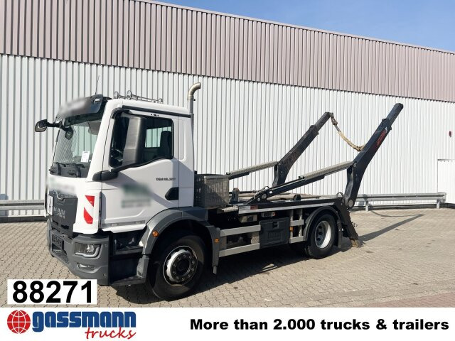 MAN TGM 18.320 4x2 BL, Hiab Tele-Absetzanlage, Funk - Камион за подигање контејнери: слика 1 MAN TGM 18.320 4x2 BL, Hiab Tele-Absetzanlage, Funk - Камион за подигање контејнери: слика 1