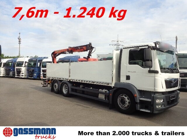 MAN TGM 26.340 6x2-4 LL,Lenk-Liftachse, Heckkran, - Камион со платформа, Камион со кран: слика 5 MAN TGM 26.340 6x2-4 LL,Lenk-Liftachse, Heckkran, - Камион со платформа, Камион со кран: слика 5