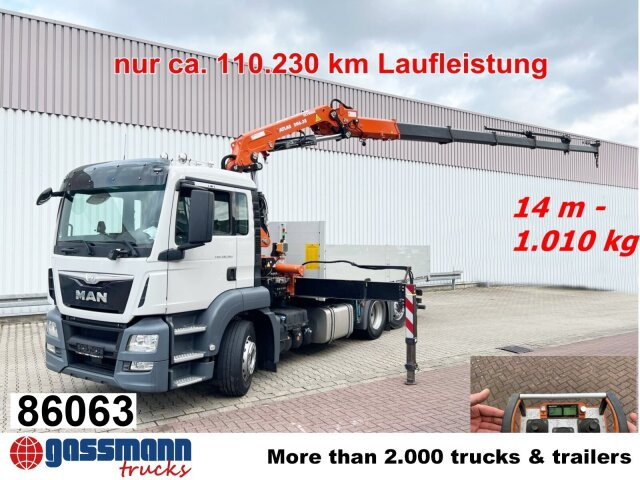 MAN TGS 26.360/400 6x2-4 BL, Lenk-/Lift, Kran Atlas - Камион со платформа, Камион со кран: слика 1 MAN TGS 26.360/400 6x2-4 BL, Lenk-/Lift, Kran Atlas - Камион со платформа, Камион со кран: слика 1