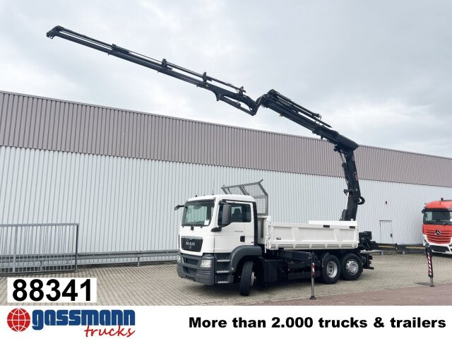 MAN TGS 26.360 6x2-4 BL, 2-Seiten-Kipper, Heckkran - Кипер, Камион со кран: слика 1 MAN TGS 26.360 6x2-4 BL, 2-Seiten-Kipper, Heckkran - Кипер, Камион со кран: слика 1