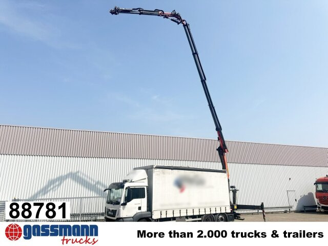 MAN TGS 26.400 6x2-4 LL, Lenk-/Lift, Edscha, - Камион со платформа, Камион со кран: слика 1 MAN TGS 26.400 6x2-4 LL, Lenk-/Lift, Edscha, - Камион со платформа, Камион со кран: слика 1