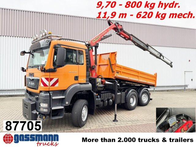 MAN TGS 28.400 6X4-4 BL, Lenk-/Lift, - Кипер, Камион со кран: слика 1 MAN TGS 28.400 6X4-4 BL, Lenk-/Lift, - Кипер, Камион со кран: слика 1