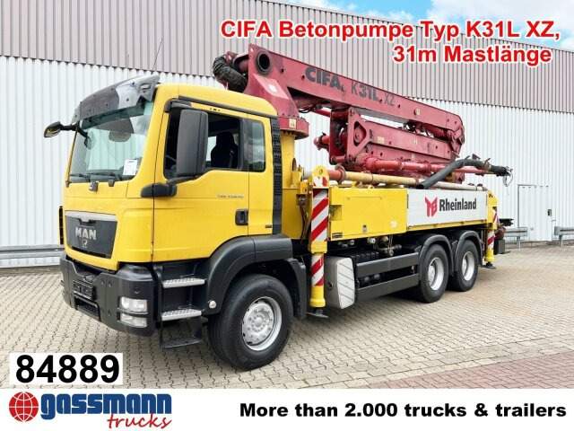 MAN TGS 33.440 6X4 BB, Betonpumpe CIFA K31L XZ, 31m - Камион со бетонска пумпа: слика 1 MAN TGS 33.440 6X4 BB, Betonpumpe CIFA K31L XZ, 31m - Камион со бетонска пумпа: слика 1