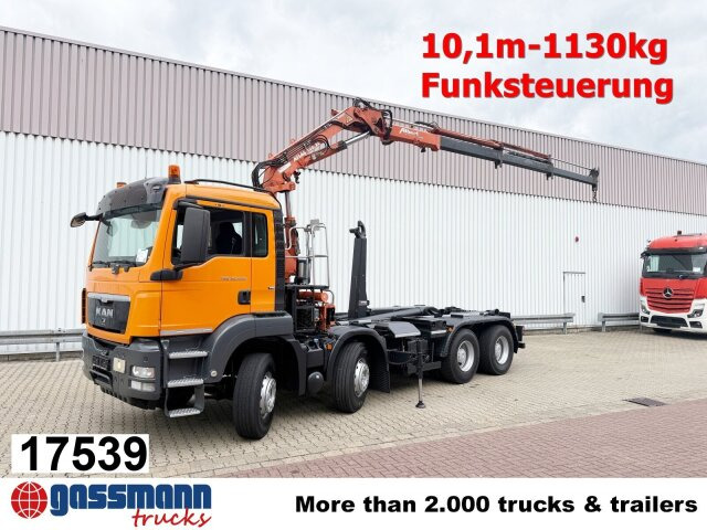 MAN TGS 35.440 8x4 BL, Meiller 19.62, Atlas Kran - Камион со кука за подигање, Камион со кран: слика 1 MAN TGS 35.440 8x4 BL, Meiller 19.62, Atlas Kran - Камион со кука за подигање, Камион со кран: слика 1