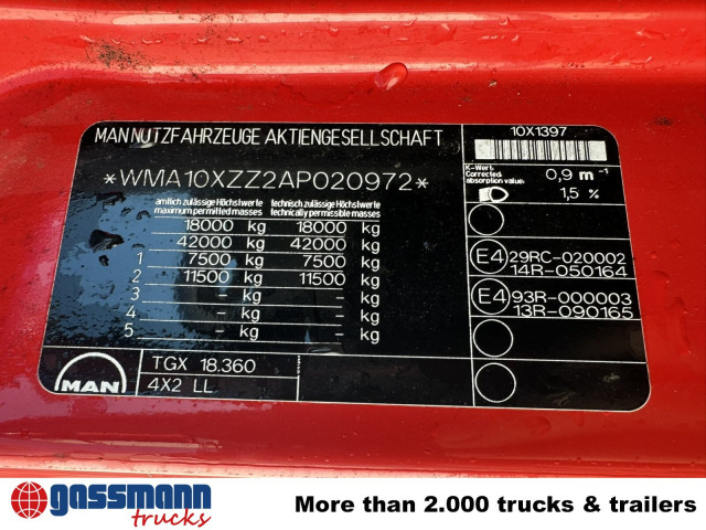 MAN TGX 18.360 4X2 LL, Fahrschule - Транспортер на контејнер/ Камион со променливо тело: слика 3 MAN TGX 18.360 4X2 LL, Fahrschule - Транспортер на контејнер/ Камион со променливо тело: слика 3