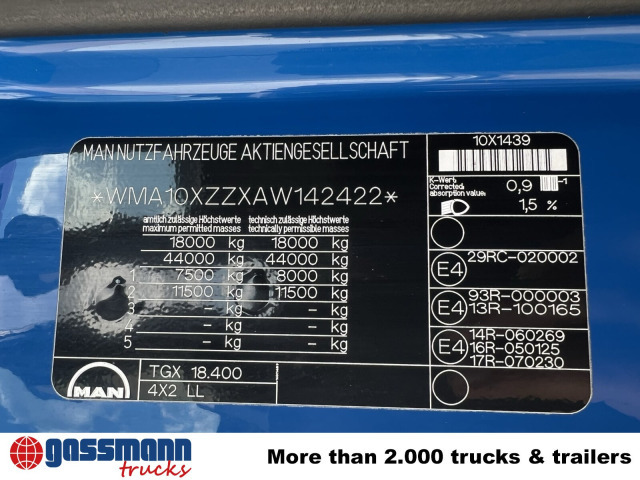 MAN TGX 18.400 4X2 LL, Fahrschule, XLX-Fahrerhaus - Транспортер на контејнер/ Камион со променливо тело: слика 2 MAN TGX 18.400 4X2 LL, Fahrschule, XLX-Fahrerhaus - Транспортер на контејнер/ Камион со променливо тело: слика 2
