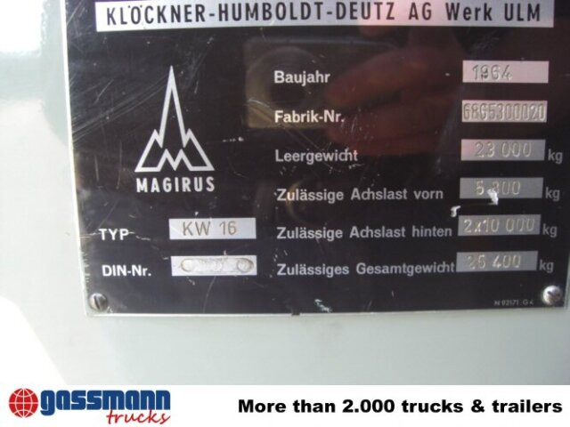 Magirus Deutz Magirus Uranus 250D 22 KW16 - Противпожарен камион, Камион со кран: слика 4 Magirus Deutz Magirus Uranus 250D 22 KW16 - Противпожарен камион, Камион со кран: слика 4