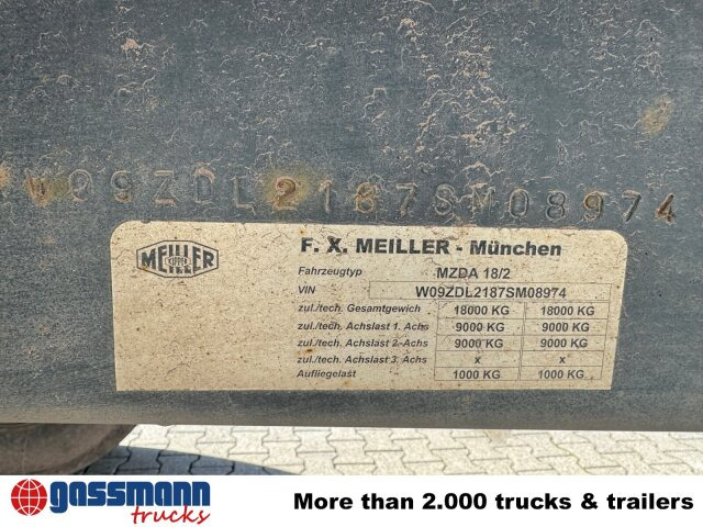 Meiller Meiller MZDA 18/2, geteilte Alu-Bordwände, ca. - Кипер приколка: слика 3 Meiller Meiller MZDA 18/2, geteilte Alu-Bordwände, ca. - Кипер приколка: слика 3