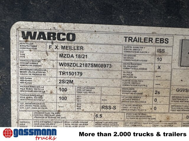 Meiller Meiller MZDA 18/2, geteilte Bordwände - Кипер приколка: слика 3 Meiller Meiller MZDA 18/2, geteilte Bordwände - Кипер приколка: слика 3