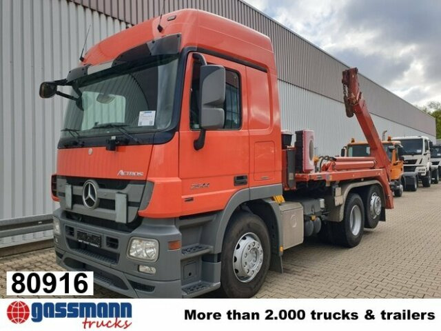Mercedes-Benz Actros 2544 L 6x2, ADR, Retarder, Lenkachse - Камион за подигање контејнери: слика 1 Mercedes-Benz Actros 2544 L 6x2, ADR, Retarder, Lenkachse - Камион за подигање контејнери: слика 1