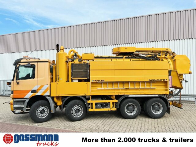 Mercedes-Benz Actros 3243 K 8x4/4, Müller Saug- und - Возило за метење: слика 3 Mercedes-Benz Actros 3243 K 8x4/4, Müller Saug- und - Возило за метење: слика 3