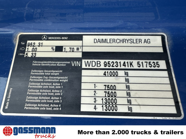 Mercedes-Benz Actros 4140 8x4/4, Alu-Bordwände - Кипер: слика 5 Mercedes-Benz Actros 4140 8x4/4, Alu-Bordwände - Кипер: слика 5