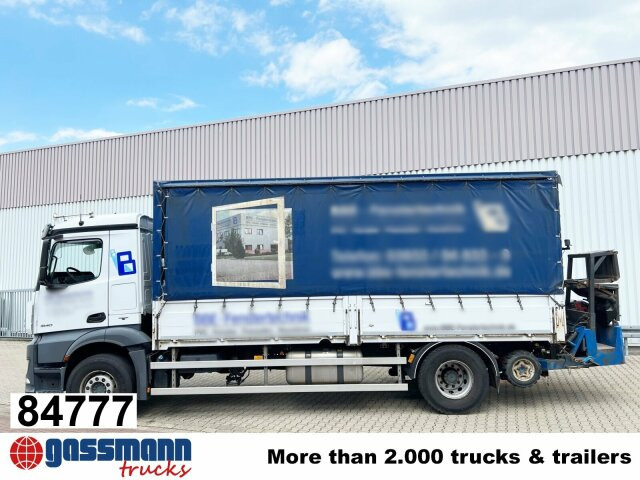 Mercedes-Benz Antos 1840 L 4x2, Aufnahme für Mitnahmestapler - Камион со платформа: слика 1 Mercedes-Benz Antos 1840 L 4x2, Aufnahme für Mitnahmestapler - Камион со платформа: слика 1