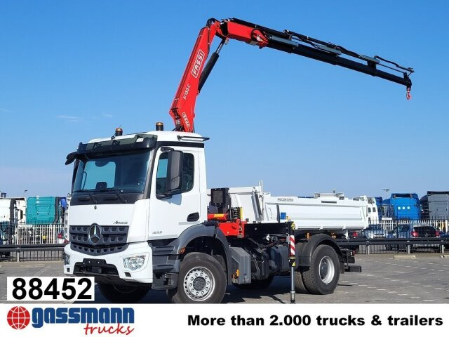 Mercedes-Benz Arocs 1835 K 4x2, MultimediaCockpit, Navi, Kran - Кипер, Камион со кран: слика 1 Mercedes-Benz Arocs 1835 K 4x2, MultimediaCockpit, Navi, Kran - Кипер, Камион со кран: слика 1