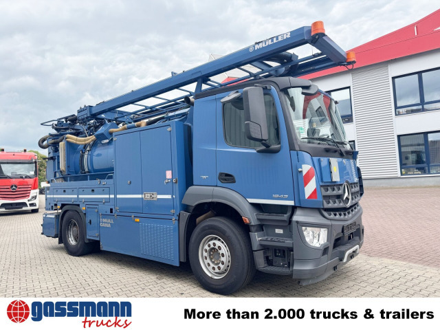 Возило за метење Mercedes-Benz Arocs 1843 L 4x2, Müller Canalmaster ca. 8m³,: слика 9