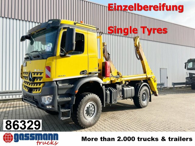 Mercedes-Benz Arocs 2045 AK 4x4, GROUNDER, Funk - Камион за подигање контејнери: слика 1 Mercedes-Benz Arocs 2045 AK 4x4, GROUNDER, Funk - Камион за подигање контејнери: слика 1